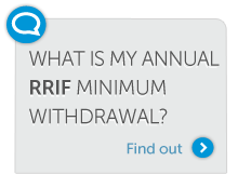 What is my annual RRIF minimum withdrawal?