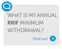 What is my annual RRIF minimum withdrawal?